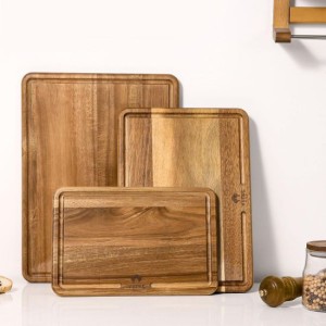 Wood Cutting Board Set